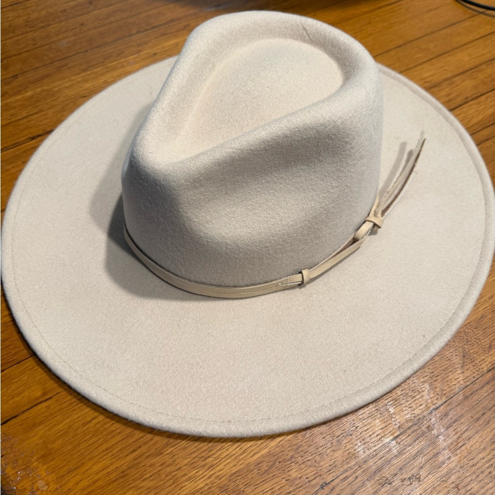 Tan Wide Brim Hat